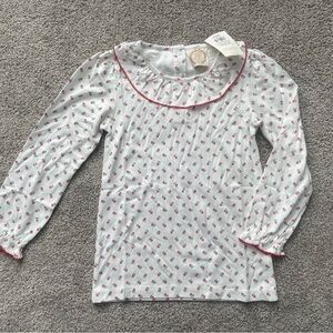 NEW Girls TBBC Ramona Ruffle Collar Shirt Floral Richmond Red- Size 8